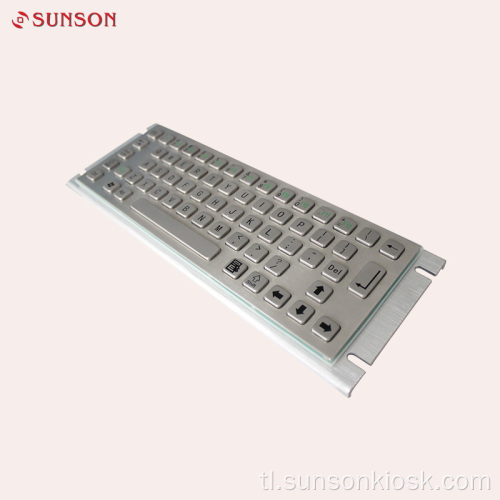 Metal Keyboard at Touch Pad